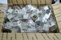 100 Pack 3 To 2 Prong Ac Polarized Grounding Power Plug Adapter Ul Rated Gray 