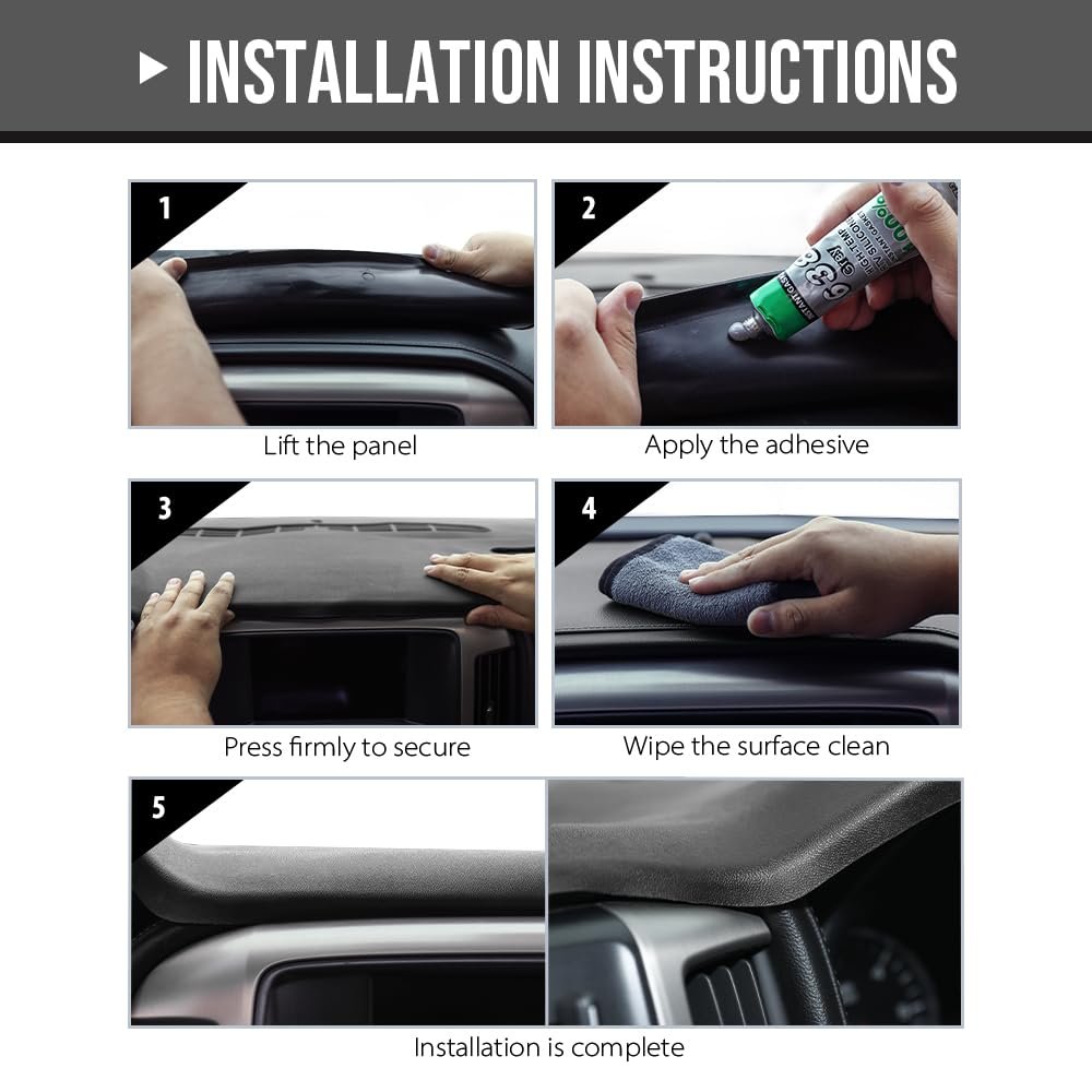 Tpe Dash Cover Skin Cap Gray For Chevy Silverado Gmc Sierra 1500 2500 1999 2006 And Classic 2007 Fits Tahoe Suburban Yukon Xl