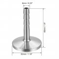 Uxcell Clamp Hose Adapter 181 Inch Flange To 1 4 Barb Fitting 2 Pcs