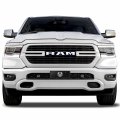 Ipick Image Made For Ram 2019 3d Logo 12 X 4 25 European Look Chrome Half-size Stainless Steel License Plate