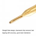 Uxcell Thread Tap Metric M1 X 0 25 Titanium Coated Cobalt Hss High Speed Steel 3 Straight Flutes Machine Mini Micro Screw