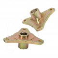 Aramox Spline Wheel Hub Fit For Quad Bike Atv Go Kart 50cc 110cc 2pcs 17t Steel Alloy Rear Axle