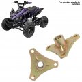 Aramox Spline Wheel Hub Fit For Quad Bike Atv Go Kart 50cc 110cc 2pcs 17t Steel Alloy Rear Axle