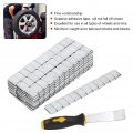 Wheel Balance Weights Qiilu 5g 0 18oz X 25strips 60g 2 12oz Adhesive Stick On Tire With Shovel
