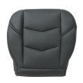 Driver Bottom Seat Cover For Cadillac Escalade 2015 2020 Black Perforated Microfiber Leather Replacement Fits Heated And Power 