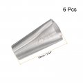 Uxcell 6 Pcs Caulking Nozzles 25mm Width Stainless Steel Reusable Caulk Nozzle Applicator Tool For Kitchen Bathroom Window