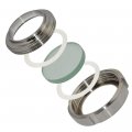 Megaior Circular Viewing 51mm 2 Clear Sanitary Weld On Sight Glass Stainless Steel Ss316