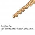 Uxcell M2 X 0 4 Spiral Flute Tap 1 6mm Drill Bit Set Metric Titanium Plated M35 Cobalt High Speed Steel Machine Threading Screw