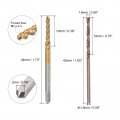 Uxcell M2 X 0 4 Spiral Flute Tap 1 6mm Drill Bit Set Metric Titanium Plated M35 Cobalt High Speed Steel Machine Threading Screw