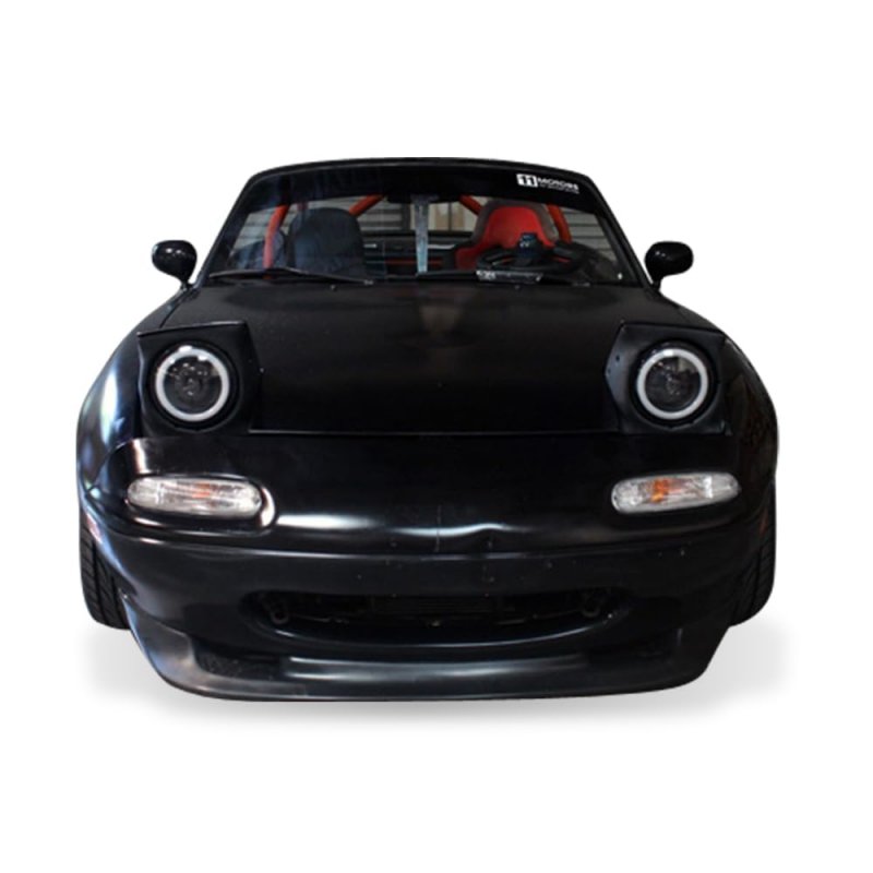 Head Lights For Most Vehicles Universal 7 Inch Round Chrome With White Ccfl Halo Headlight Conversion By Ikon Motorsports