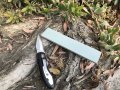Toolusa Stainless Steel 7 25 18 4 Cm Pocket Knife 8 Double Sided Sharpening Stone Set Deer Inlay Design Dual Grit Precision 