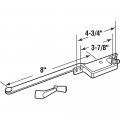 Prime-line H 4308 Steel Casement Operator 8 In Arm Square Housing Bronze Right Hand Single Pack
