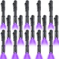 Macarrie 15 Pcs Uv Light Flashlight Mini Pen Lights Handheld Flashlights Pocket Compact Torch For Leak And Hotel Inspection Pet 