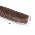 Uxcell Self Adhesive Brush Seal Weather Stripping 3 8 X 49ft Door Strip For Sliding Sash Window Wardrobe Brown