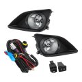 Fog Light Assemblies For Toyota Corolla 2009 2010 Halogen Driving Lamps With Chrome Trim And Wiring Kit Left Right Side 