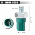 Motoforti Car Engine Oil Pressure Sensor Switch For Acura Mdx 2001-2013 Metal Plastic 37250-pr3-003 Green