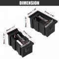 X Autohaux Abs 4 Slot Rocker Switch Panel Housing Holder Set Black Mounting For Led Light Dash Board Toggle Automotive