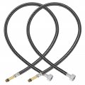 32 Inch Long Faucet Supply Line Connector 2pcs G1 2 Female Compression Thread X M10 Male Braided 304 Stainless Steel Water Hose 