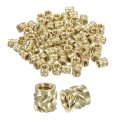 Knurled Insert Nuts 130pcs M2 X 3mm Length Od 3d Printing Brass Female Threadeds Heat Set Insert Embedment Nut 