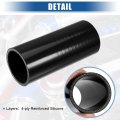 Uxcell 2 25 Id 6 Length 4-ply Reinforced High Temp Straight Coupler Silicone Reducer Hose Black For Car Intercooler Intake