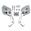 Motorcycle Flamed Style Running Mirror For Yzfr1 R6 Fzr600 Yzf600r Chromed