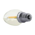 Satco S11308 0 7w C7 Led Filament Lamp Non-dimmable 2700k Warm White 30 Lumens Clear Candelabra Base 120v Wet Location Rated