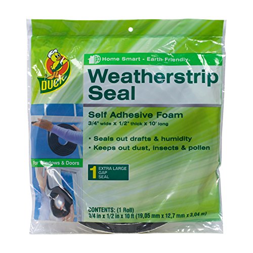 Duck Brand 284426 Self Adhesive Foam Weatherstrip Seal Extra Large Gaps