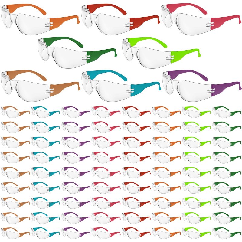 Wfeang Clear Safety Glasses 80 Pair Protective Eyewear For Men Women Ansi Z87 1 Scratch Impact Resistant Eye Protection Worklab