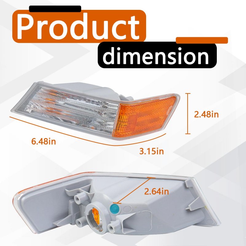 Front Turn Signal Side Marker Light Cover For Patriot 2007 2008 2009 2010 2011 2013 2014 2015 2016 2017 Passenger Right Corner
