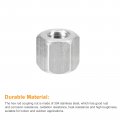 Uxcell M8 X 1 25-pitch 12mm Length Coupling Nuts 4pcs 304 Stainless Steel Metric Hex Rod