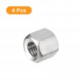 Uxcell M8 X 1 25-pitch 12mm Length Coupling Nuts 4pcs 304 Stainless Steel Metric Hex Rod