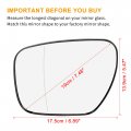 X Autohaux Car Rearview Mirror Glass Replacement With Backing Plate Heated Left Driver Side For Mazda 5 Cx-7 Cx-9