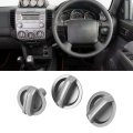 3pcs Ac Control Knobs Set Heater Blower Fan Knob Replacement For Bt-50 20062011 Oem Ur5961a30 Ab3919c876aa