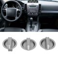 3pcs Ac Control Knobs Set Heater Blower Fan Knob Replacement For Bt-50 20062011 Oem Ur5961a30 Ab3919c876aa