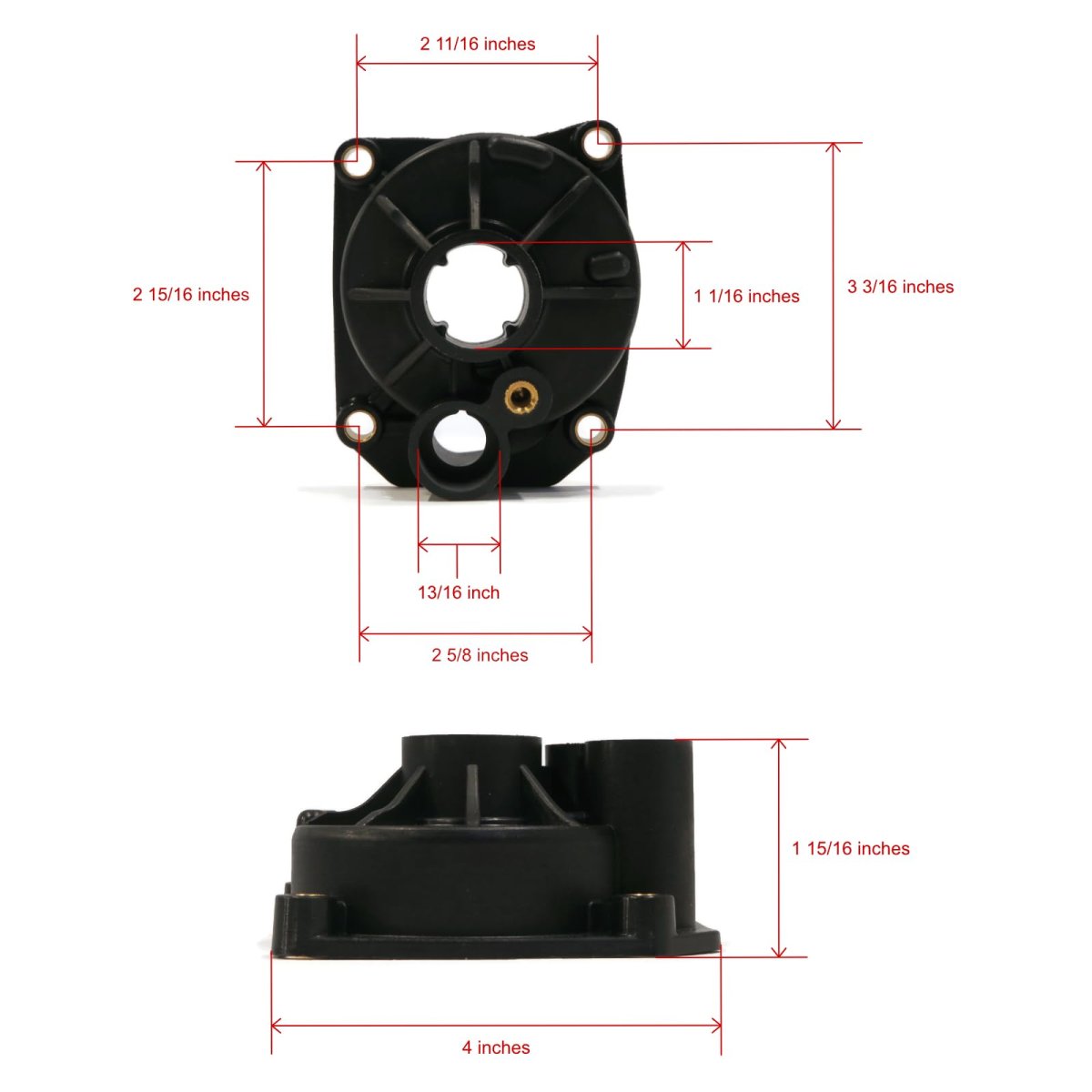 The Rop Shop Water Pump Impeller Kit For 1998 Evinrude 60 Hp Be60tlecm E60tlecm E60ttlecm