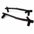 Honbay 4pcs Zinc Alloy Decorative Cabinet Wardrobe Door Drawer Twig Branch Knobs Pulls Handles For Furniture Black 