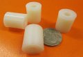 Natural Nylon Spacer Unthreaded 1 4 Screw Size X 625 Od 252 Id 750 Length 50 Pcs 