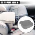 Motoforti Car Armrest Cover Pad Center Console For Acura Mdx 2007-2013 Microfiber Leather Gray 1 Pair