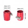 X Autohaux 5pcs An6 Hex Car Hose Finisher Flexible Rubber Pipe Clamp With Screw Band Adapter Fitting For Oil Fuel Water Tube