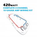 Scosche Install Centric Icak10 True 10 Gauge Hybrid Ofc 2-channel High Current Amplifier Wiring Kit Complete Car Amp Twisted