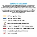 Scosche Install Centric Icak10 True 10 Gauge Hybrid Ofc 2-channel High Current Amplifier Wiring Kit Complete Car Amp Twisted