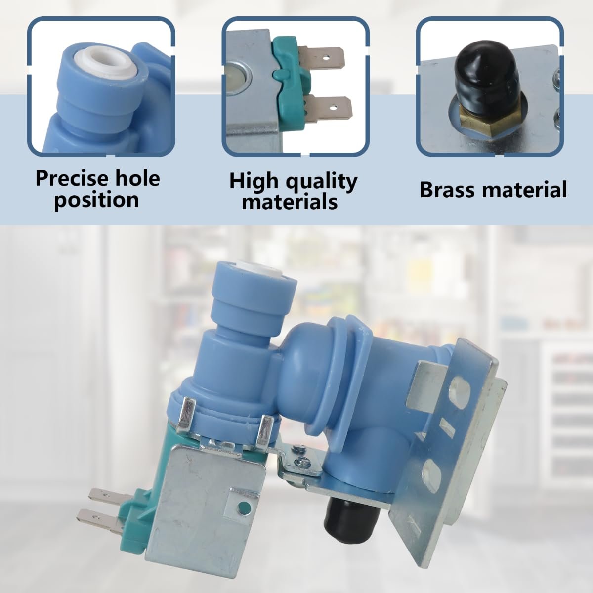 242252603 Refrigerator Ice Maker Water Inlet Valve For Kenmore 25373012301 25373012302 25373012303 25373014300 Replacement