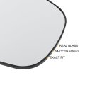 Car Rearview Left Driver Side Mirror Glass Replacement W Backing Plate Heated White For Citroen C4 Aircross 2012-2022