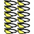 Birdz 12 Wing Sky Diving Parasailing Motorcycle Goggles Yellow Lens 