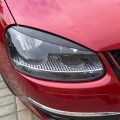 Hdirect 2pcs Auto Headlight Eyebrow Cover Trim Car Decoration Eyelids Compatible With Volkswagen Vw Golf 5 Carbon Fiber Pattern