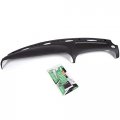 G-plus Dash Pad Cover Bezel Compatible With 1998-2002 Dodge Ram Pickup Black Instrument Panel Gray Board