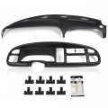 G-plus Dash Pad Cover Bezel Compatible With 1998-2002 Dodge Ram Pickup Black Instrument Panel Gray Board