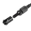 24 Car Universal Braided Throttle Cable Kit Swap Fuel Line Stainless Steel Gas Inch Black 