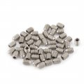 50 Pcs M3 X 4mm Thread Hexagon Socket Drive Cup Point Head Grub Screws Nickel 