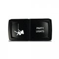 Ch4x4 Rocker Switch V2 Party Lights Symbol Horizontal Amber Led